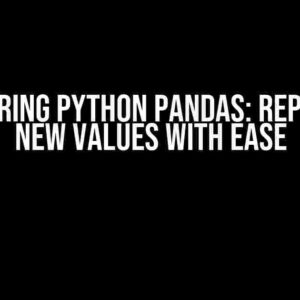 Mastering Python pandas: Replacing New Values with Ease