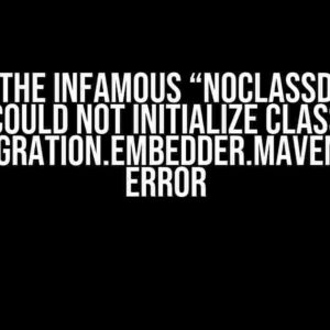 Solving the Infamous “NoClassDefFound Could not initialize class org.appformer.maven.integration.embedder.MavenSettings$SettingsHolder” Error