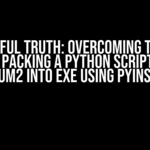 The Painful Truth: Overcoming the Issue when Packing a Python Script with PyPDFium2 into EXE using PyInstaller